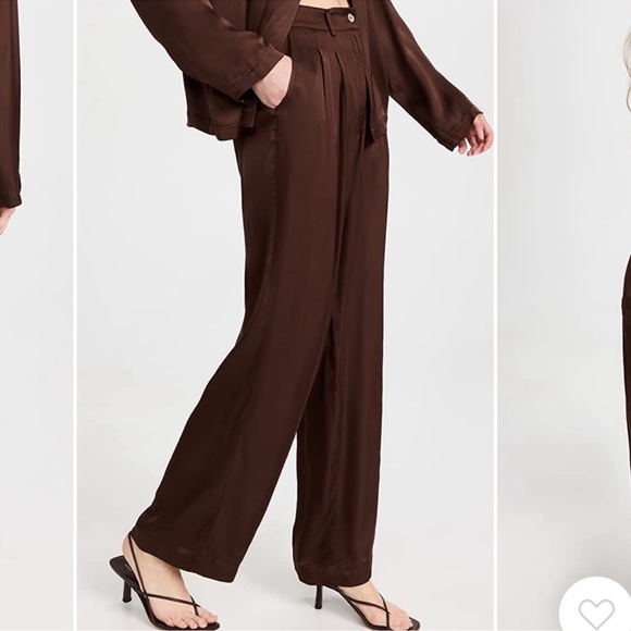 Donni Silky Pleated Trouser size Large NWT Office Work - Picture 1 of 16